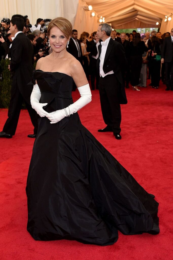 Katie Couric at the Met Gala in 2014.