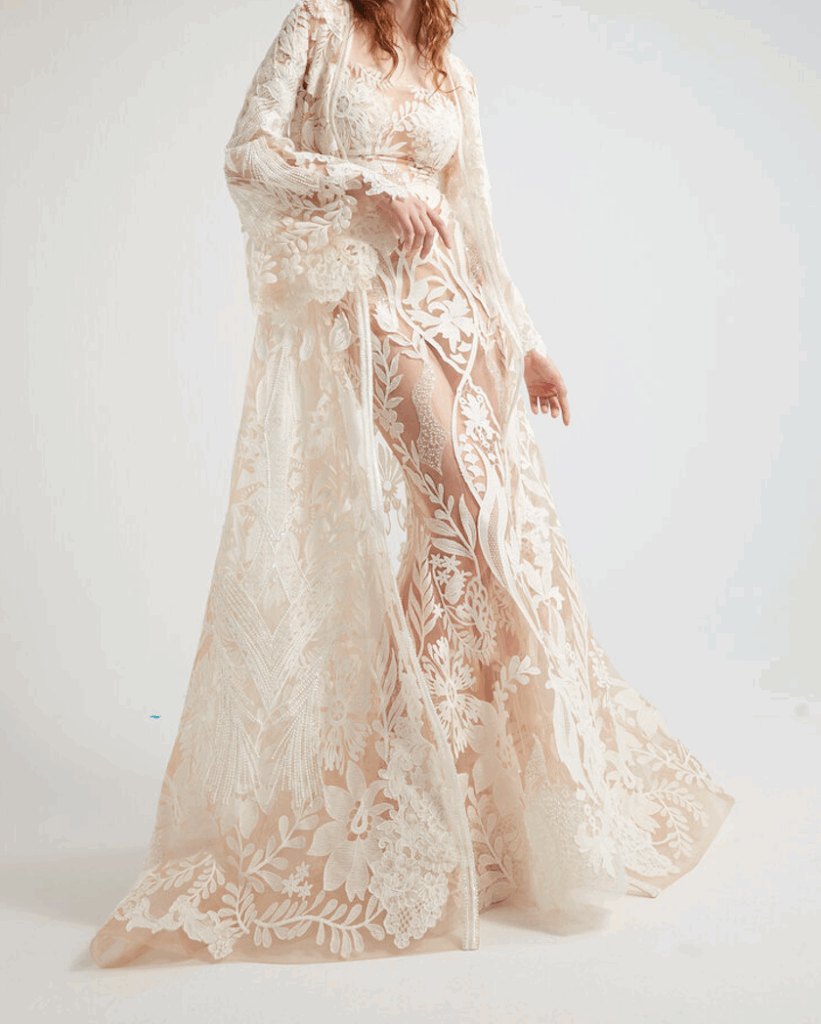 Pensiero vest & Nigella abrigo Yolancris Boho Bride